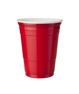 100 GOBELETS TRANSPARANT / RED CUP 50 CL